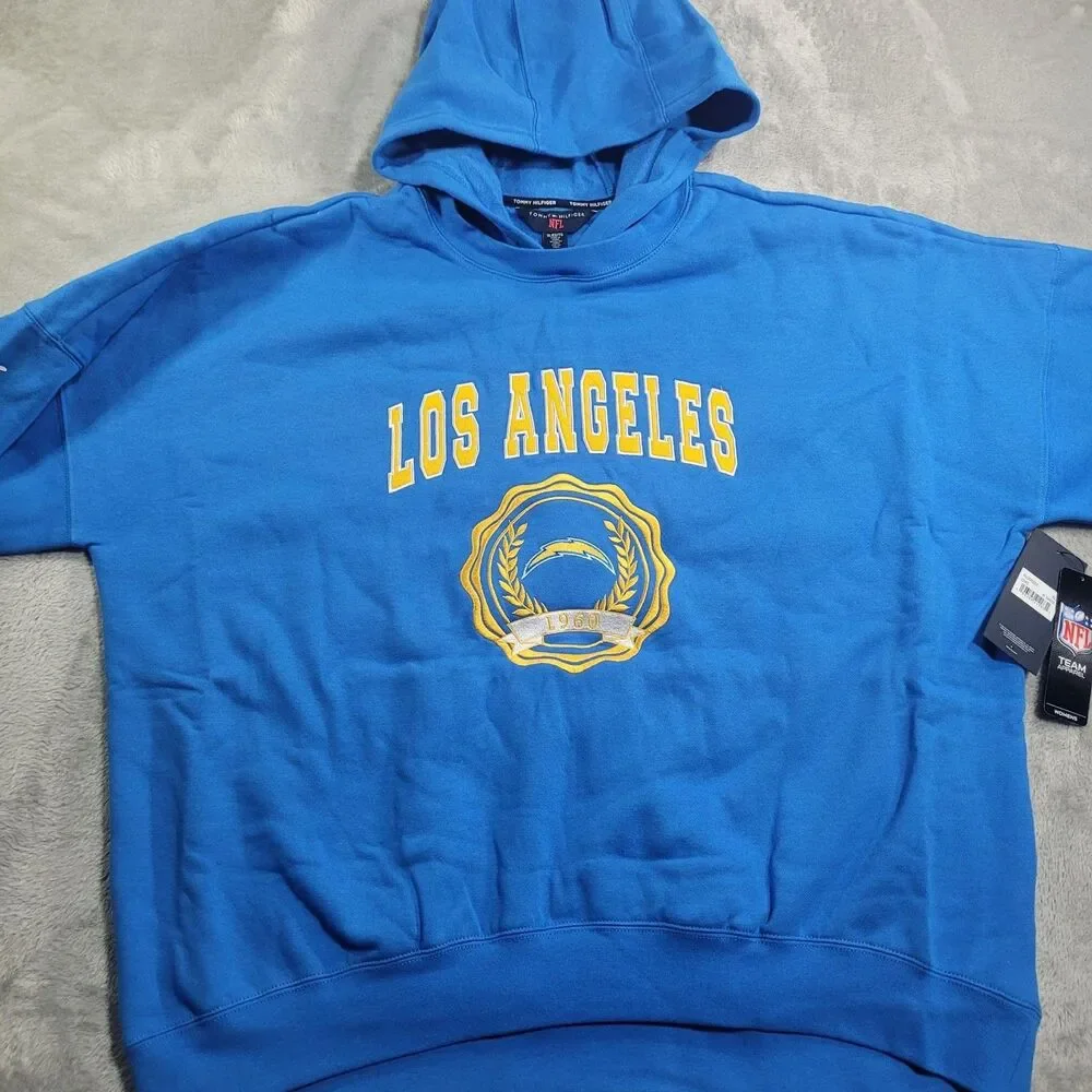 Los Angeles Chargers Sweatshirt Womens XL NFL Football Tommy Hilfiger Hoodie